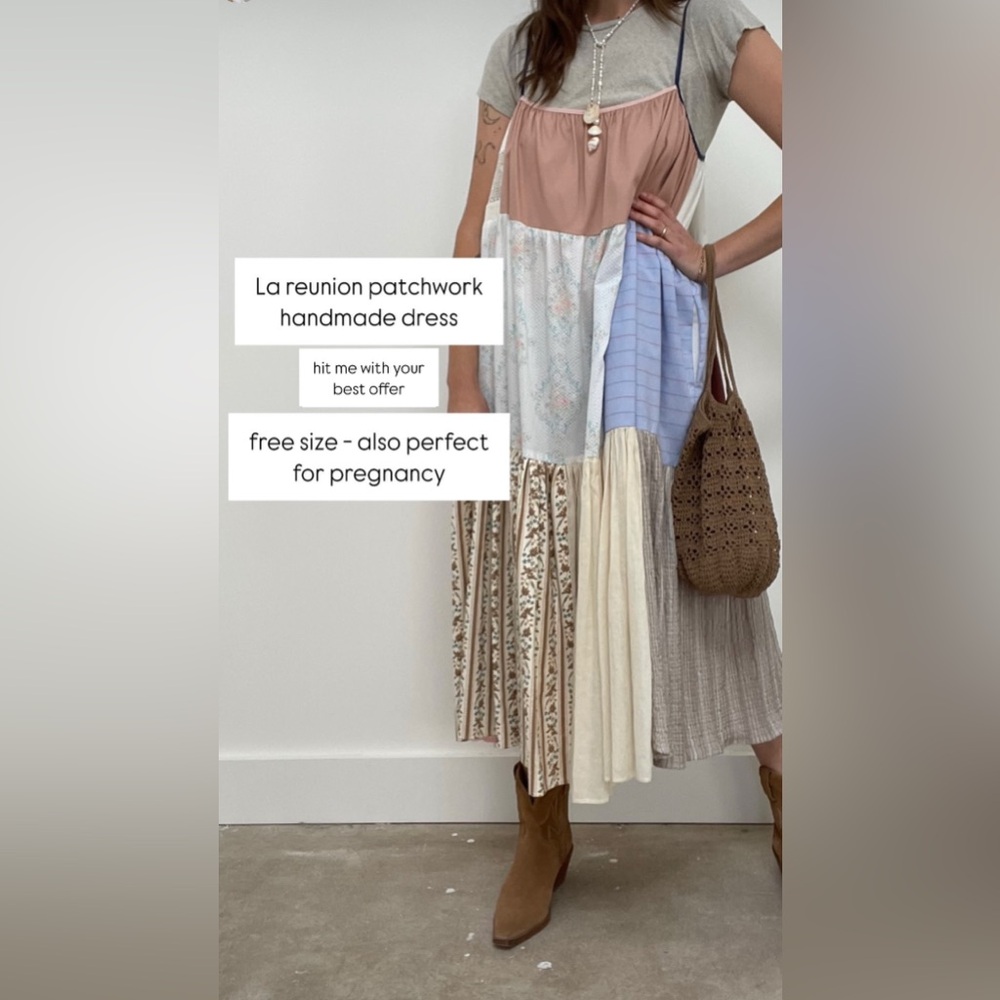 La Reunion - Patchwork Dress with POCKETS
